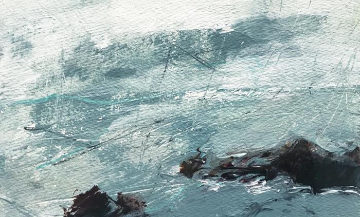 Red Bay - Mixed media on paper